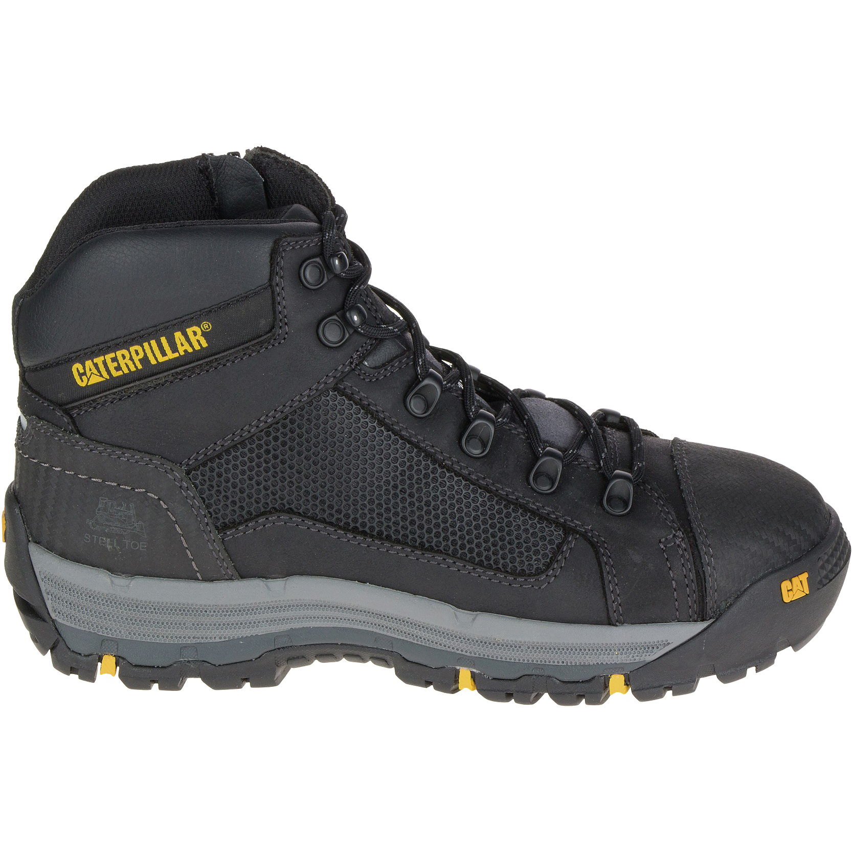 Black Caterpillar Convex St Mid Men's Work Boots | Cat-603825
