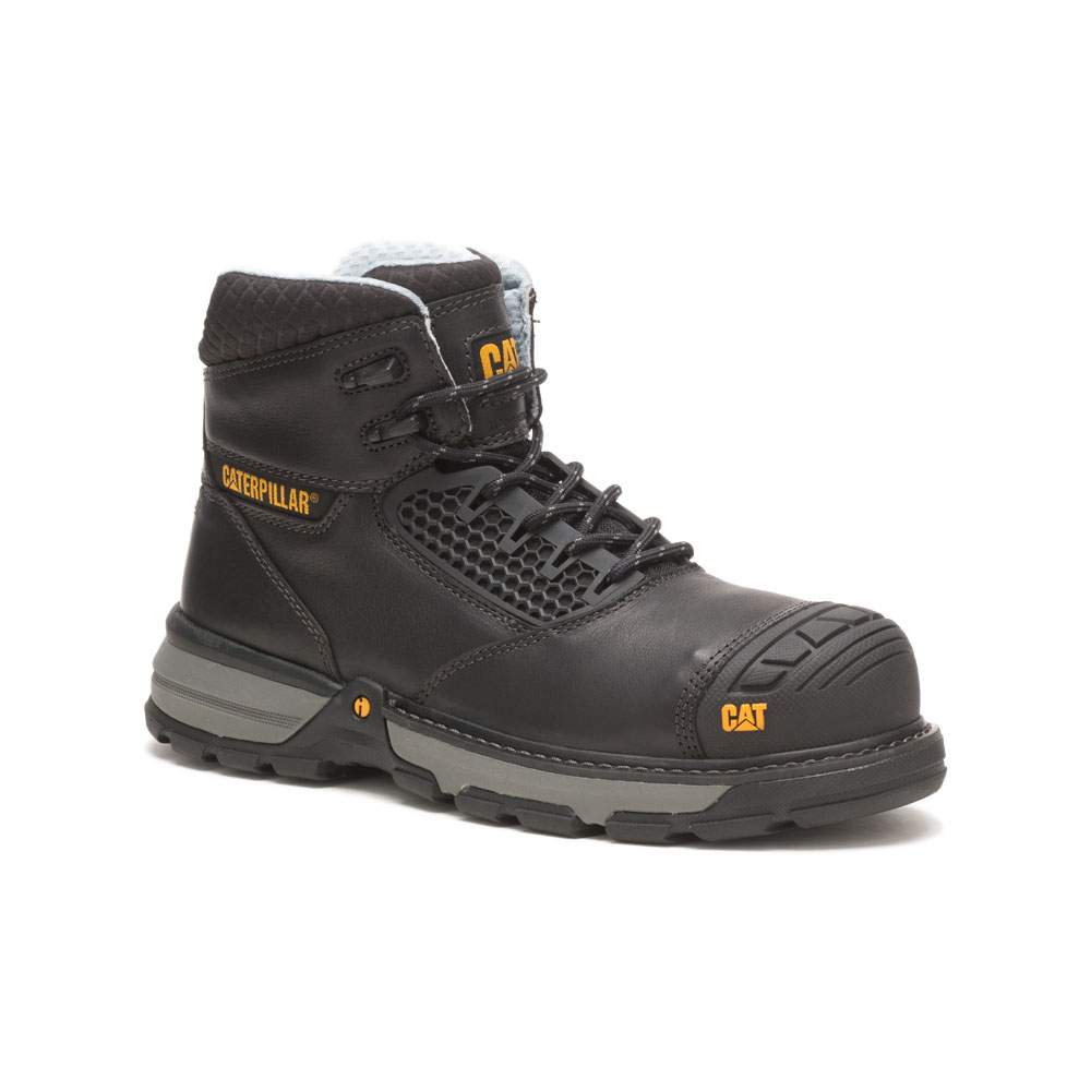Black Caterpillar Excavator Superlite Cool Cct / Astm/Comp Toe Men's Safety Boots | Cat-517964