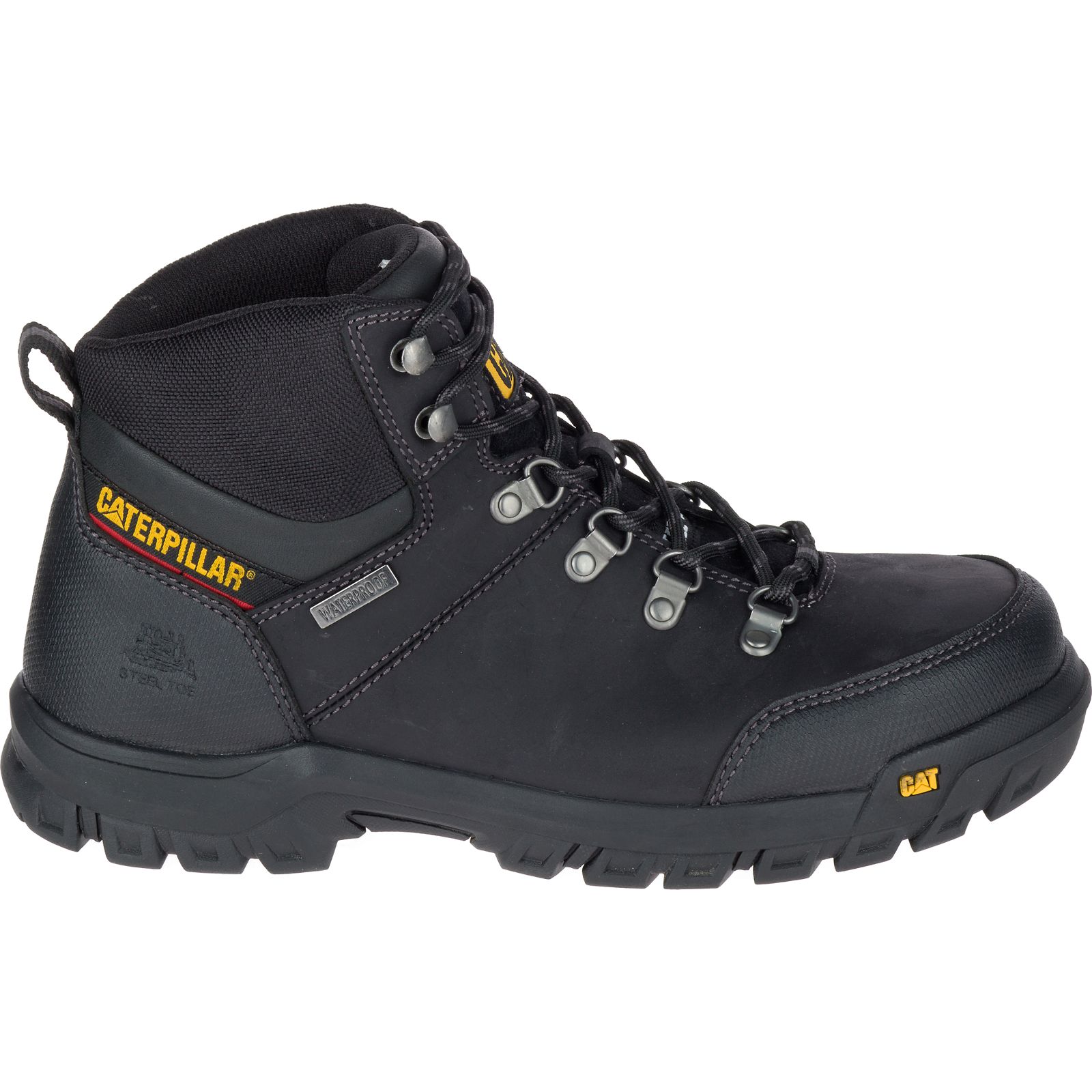 Black Caterpillar Framework S3 Wr Hro Sra Steel Toe Men's Work Boots | Cat-681907