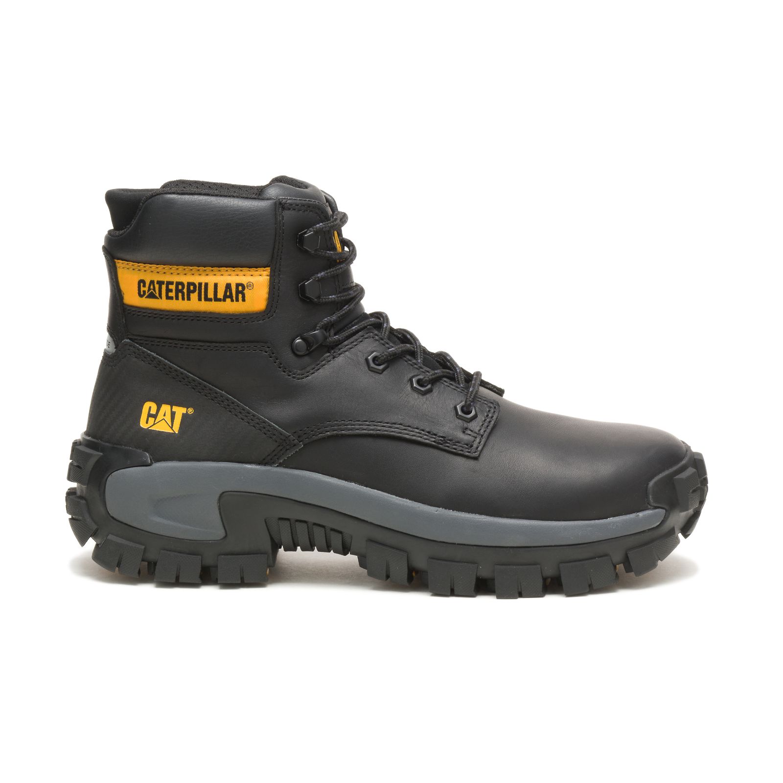 Black Caterpillar Invader Hi Steel Toe Men's Steel Toe Boots | Cat-146879