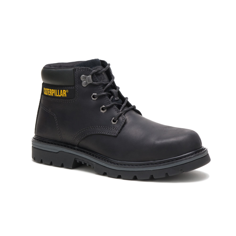 Black Caterpillar Outbase St Men's Safety Boots | Cat-506487