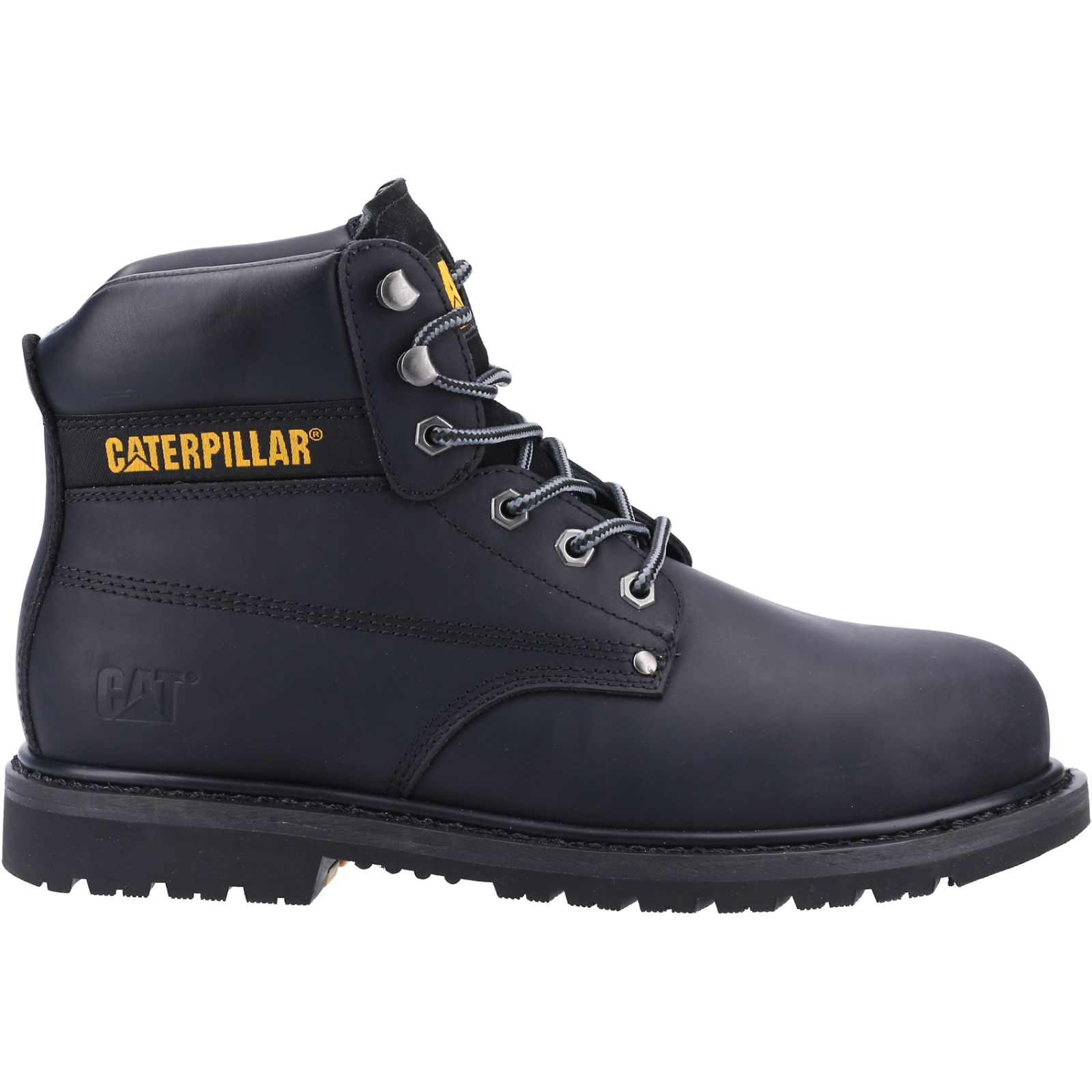 Black Caterpillar Powerplant St Hro Sra Men's Work Boots | Cat-453901