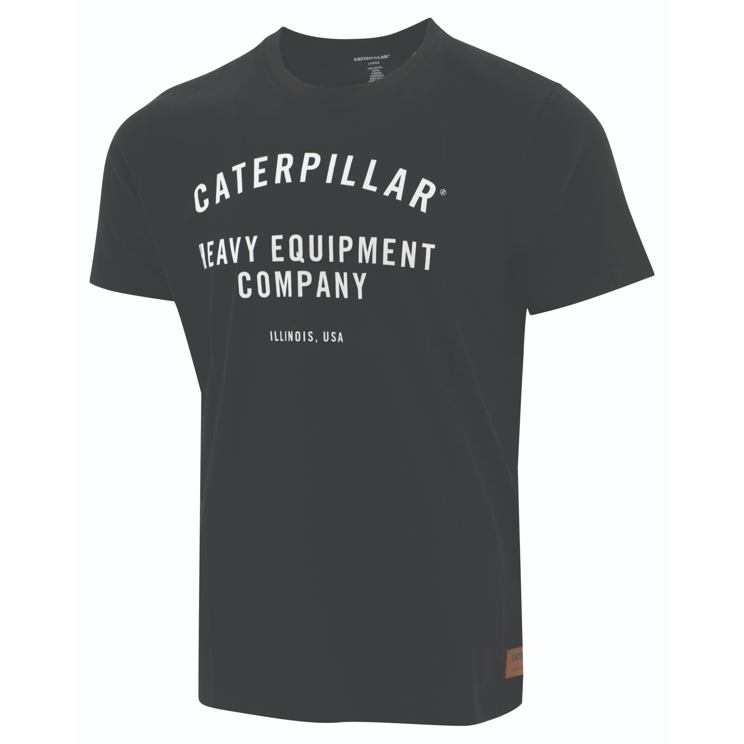 Black Caterpillar Work Hec Men's T-Shirts | Cat-453792
