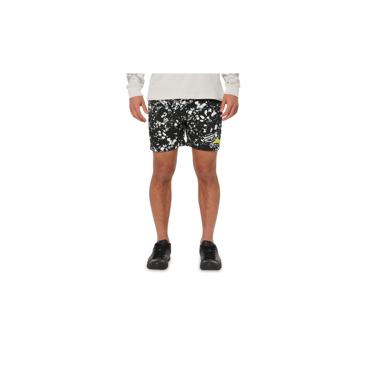 Black/White Caterpillar Foundation Swim Trunk Men's Shorts | Cat-096721
