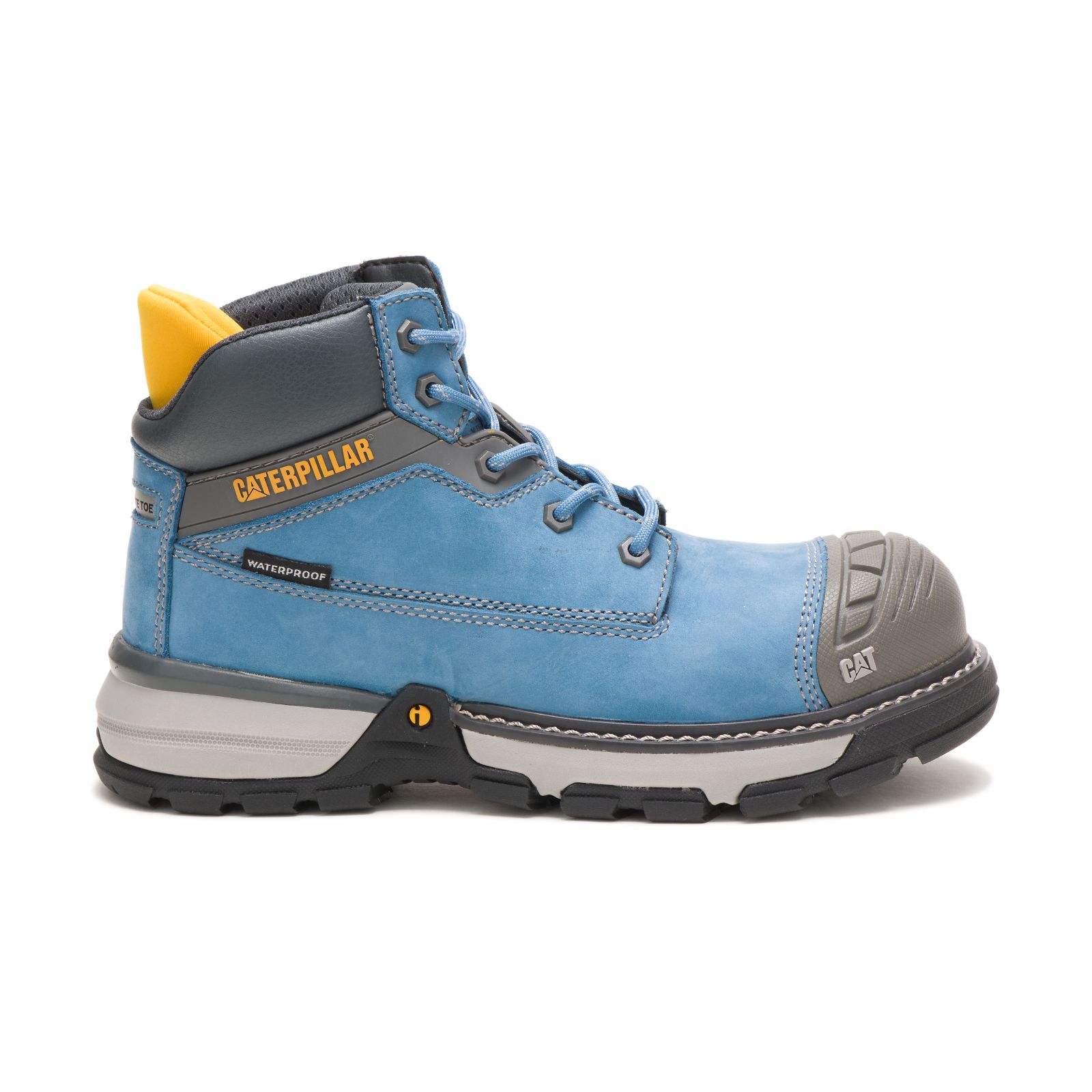 Blue Caterpillar Excavator Superlite Waterproof Nano Toe Women's Work Boots | Cat-846372