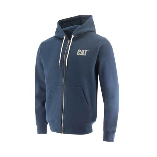 Blue Caterpillar Foundation Fz Dm Hooded Sweatshirt Men's Hoodies | Cat-234185