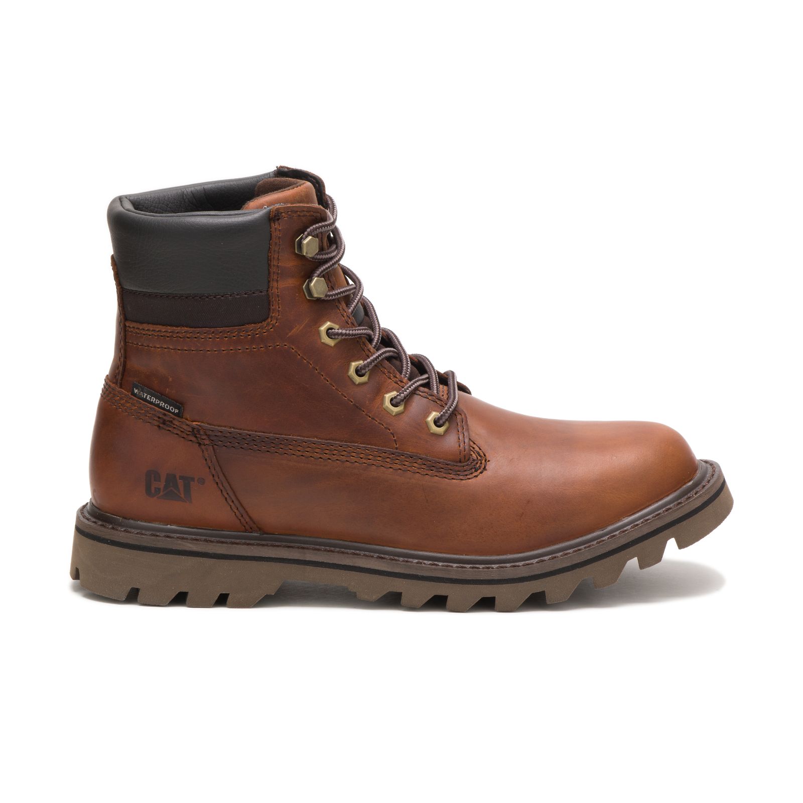 Brown Caterpillar Deplete Waterproof Men's Work Boots | Cat-841703