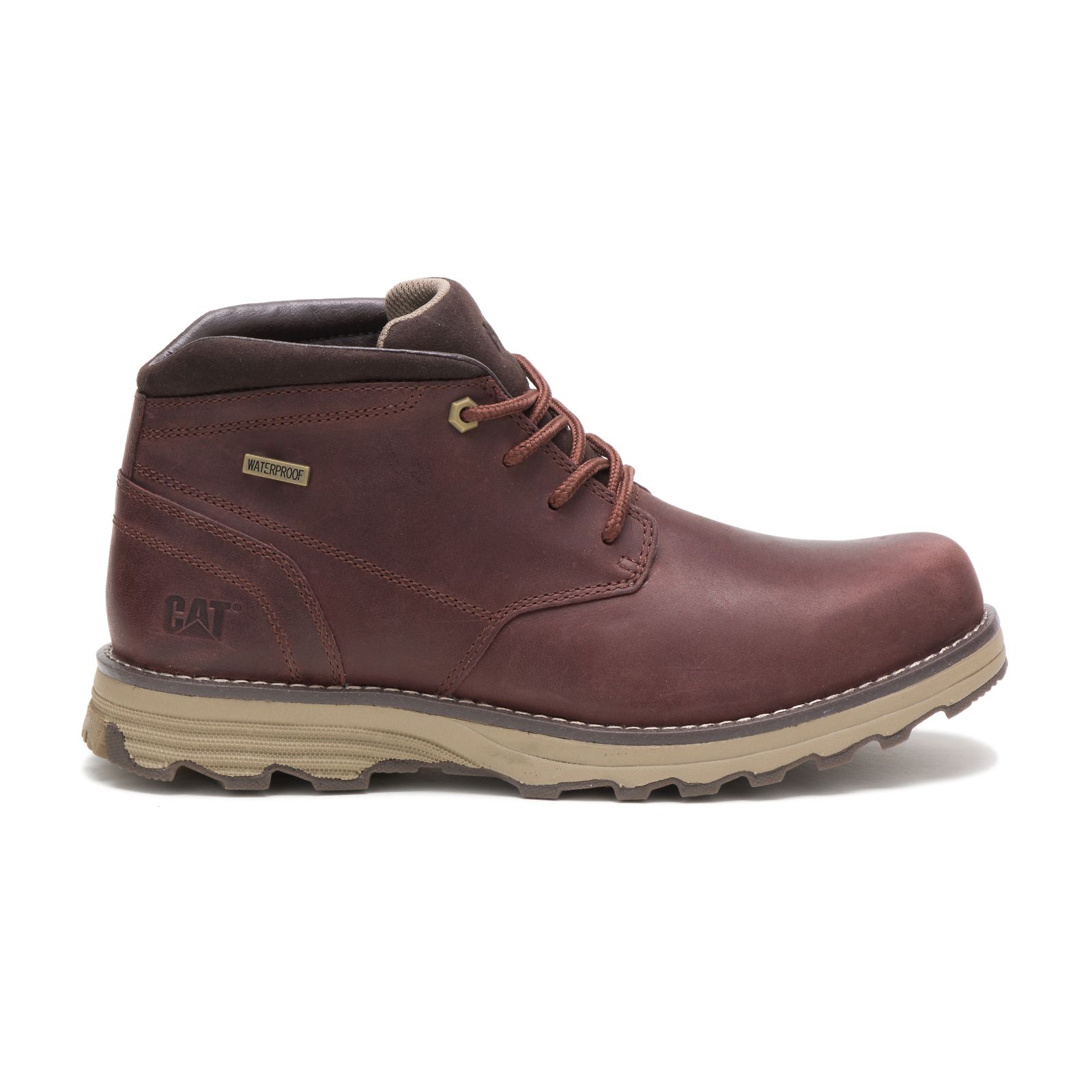 Brown Caterpillar Elude Waterproof Men's Chukka Boots | Cat-740631