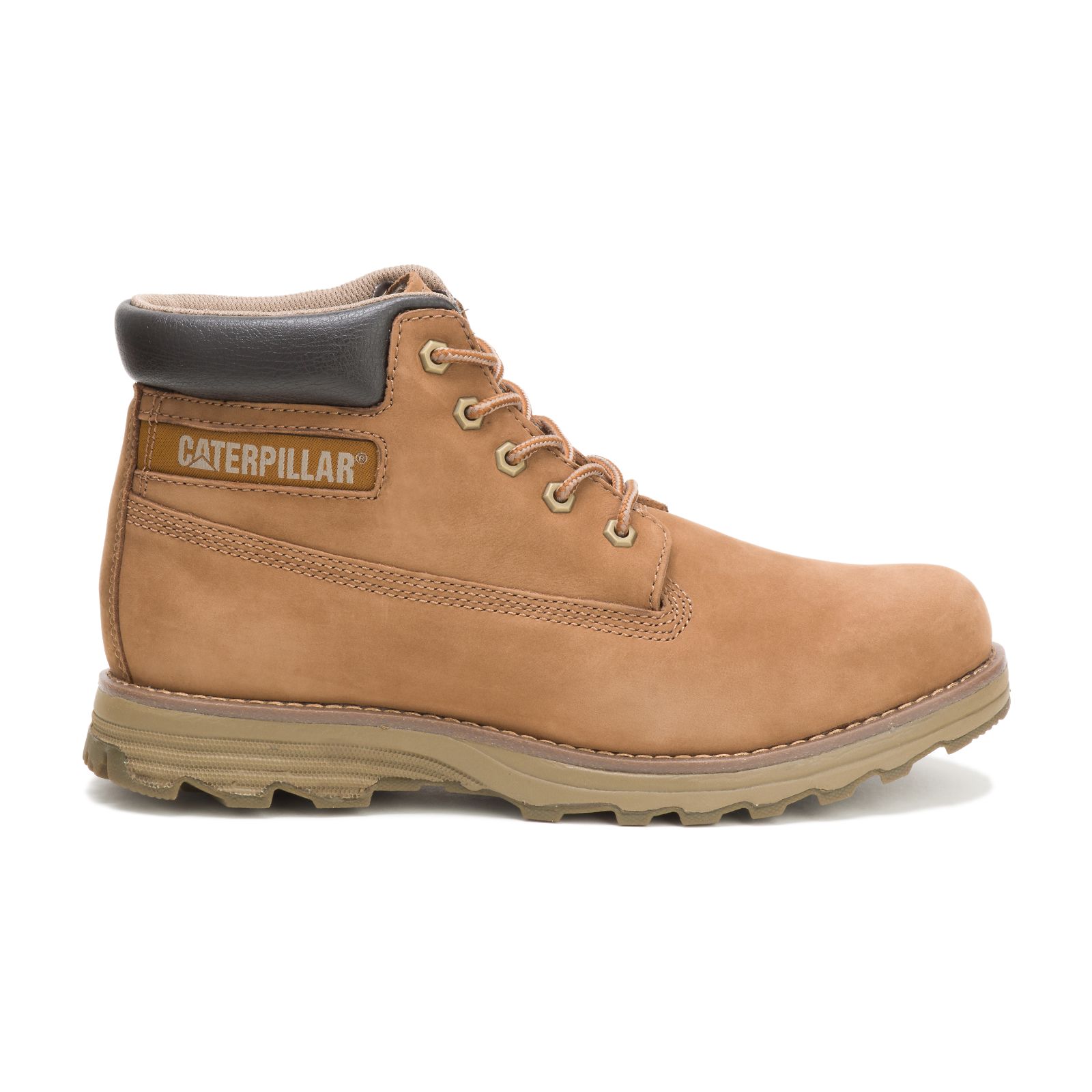 Brown Caterpillar Founder Men's Work Boots | Cat-530481