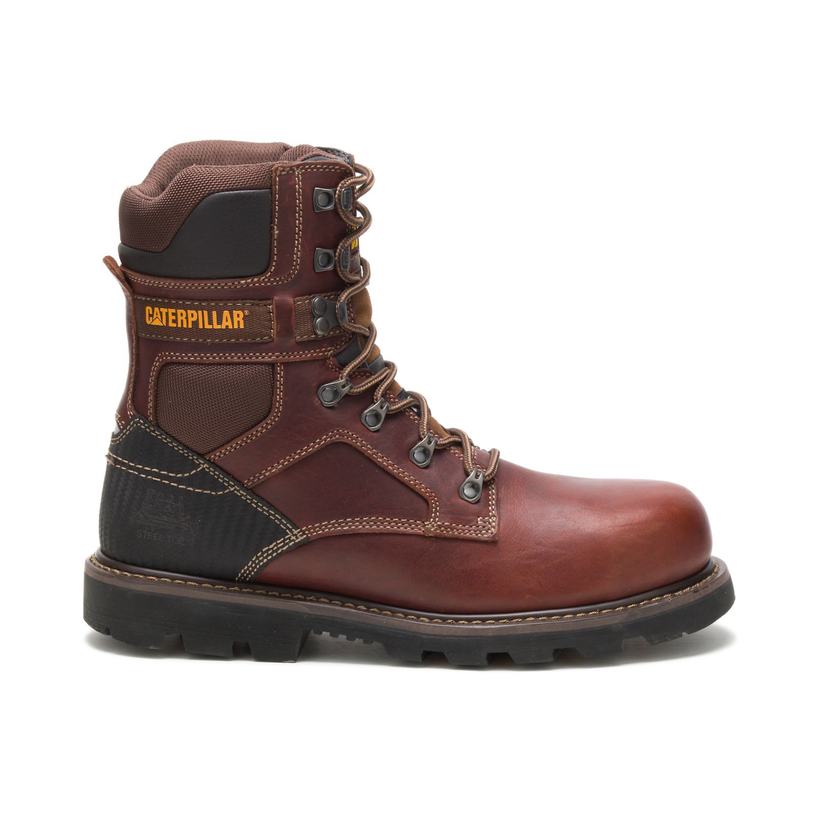 Brown Caterpillar Indiana 2.0 Steel Toe Men's Work Boots | Cat-851492