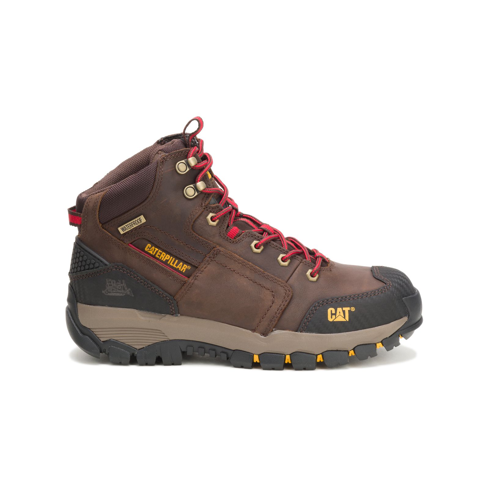 Brown Caterpillar Navigator Waterproof Men's Work Boots | Cat-206519