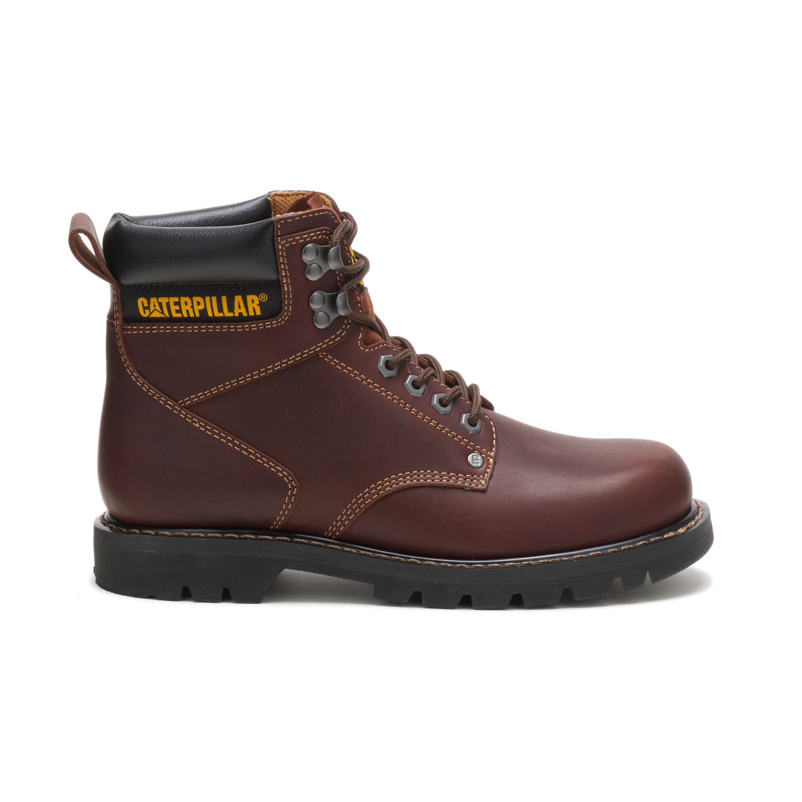 Brown Caterpillar Second Shift Men's Work Boots | Cat-705291