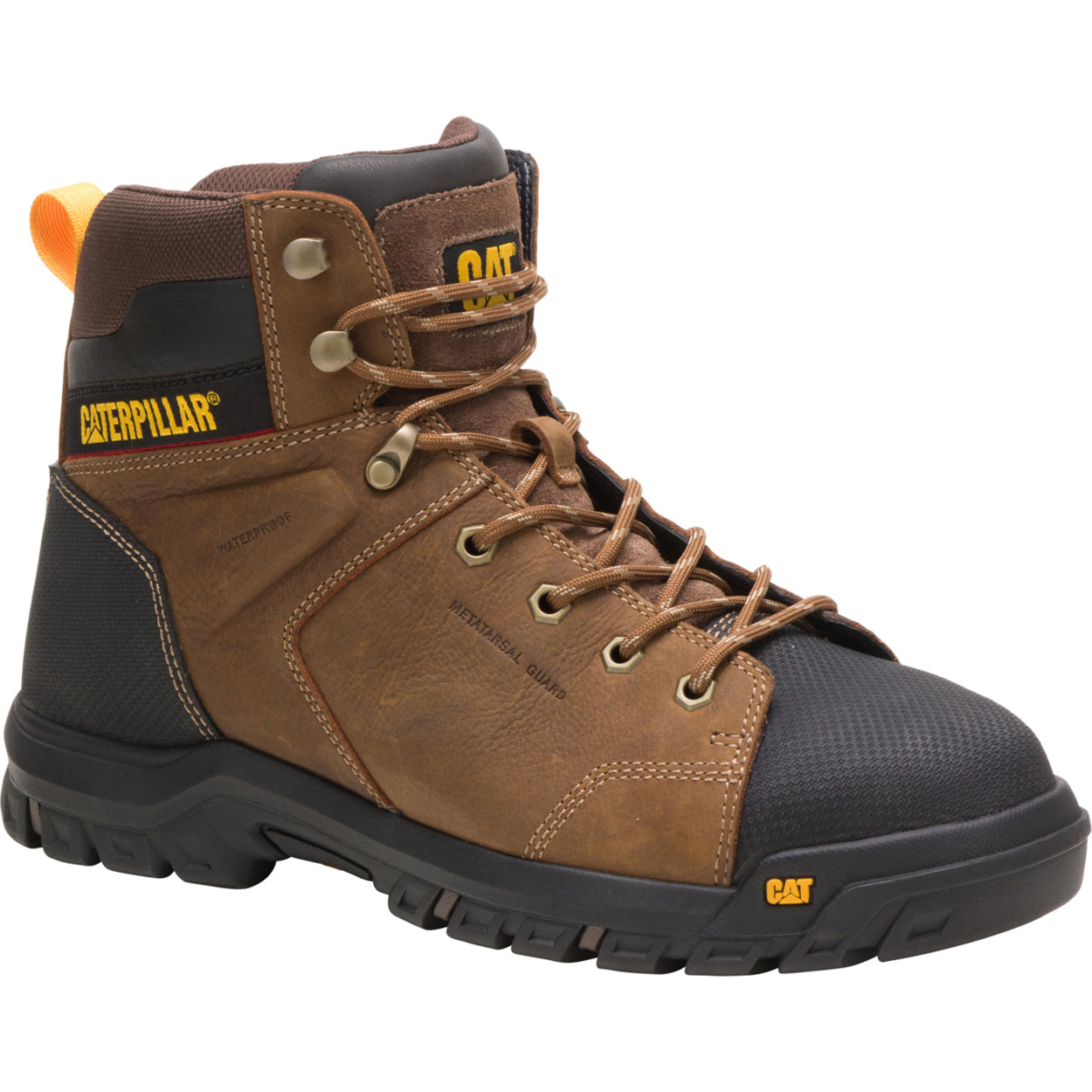 Brown Caterpillar Wellspring Men's Safety Boots | Cat-936751