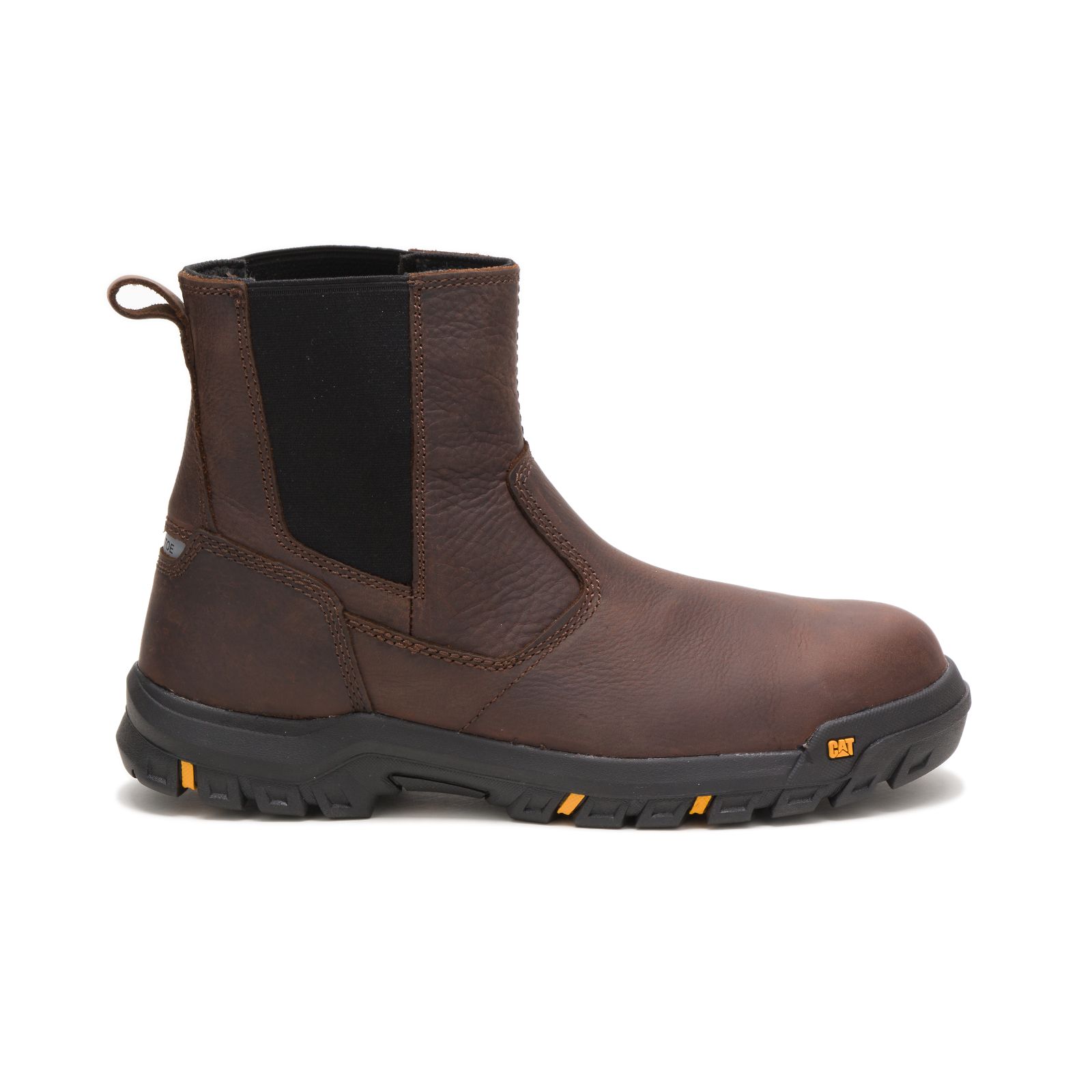 Brown Caterpillar Wheelbase Steel Toe Men's Work Boots | Cat-465928