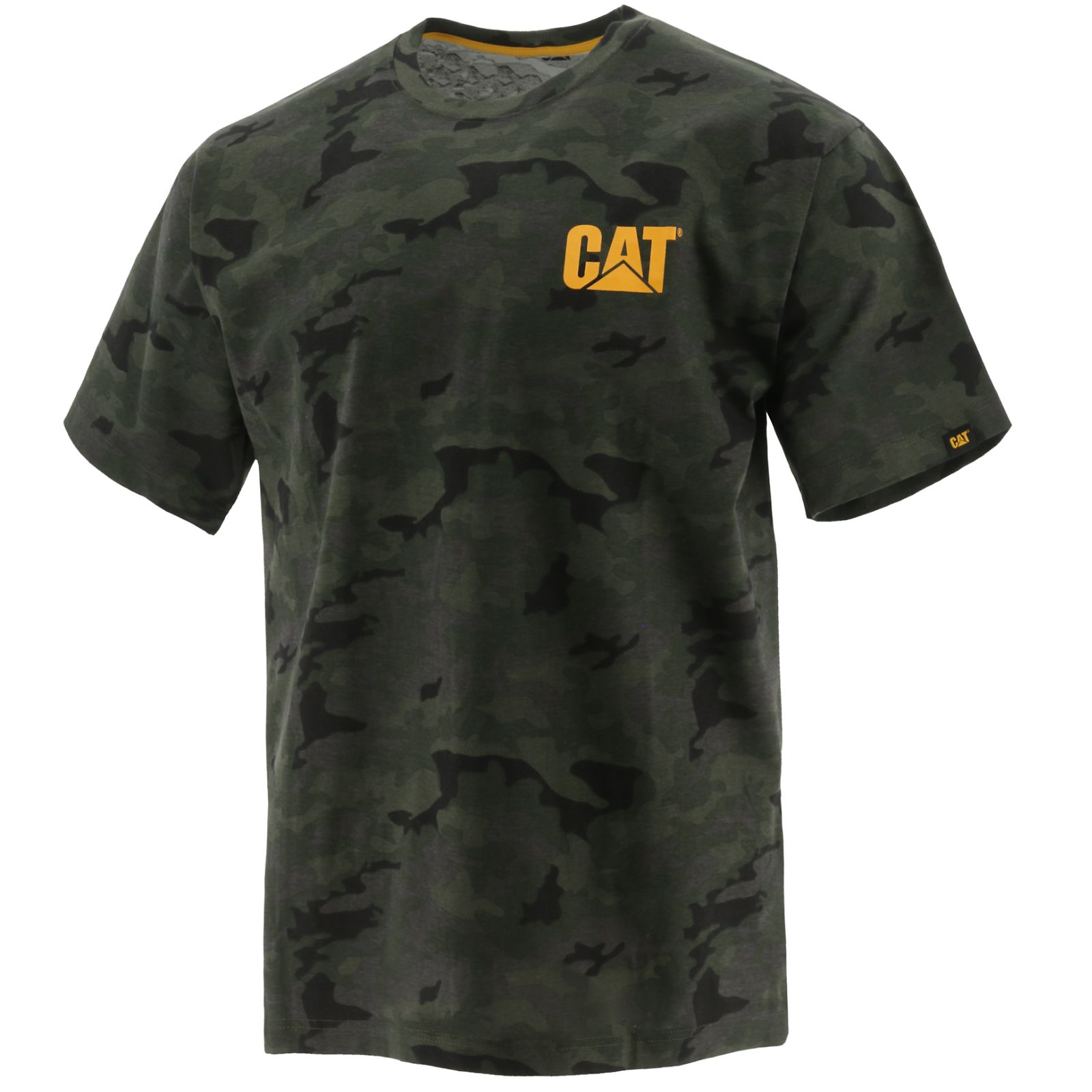 Camo Caterpillar Trademark Men's T-Shirts | Cat-259860