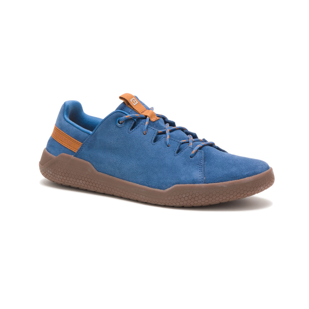 Dark Blue Caterpillar Hex X-lace Men's Sneakers | Cat-359714
