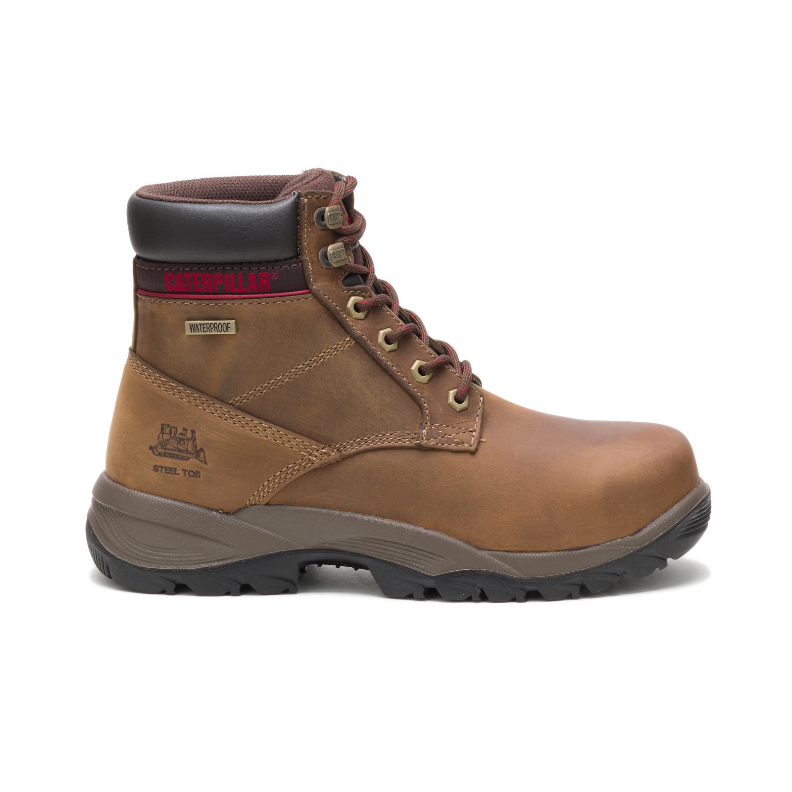 Dark Brown Caterpillar Dryverse 6" Waterproof Steel Toe Women's Work Boots | Cat-639704