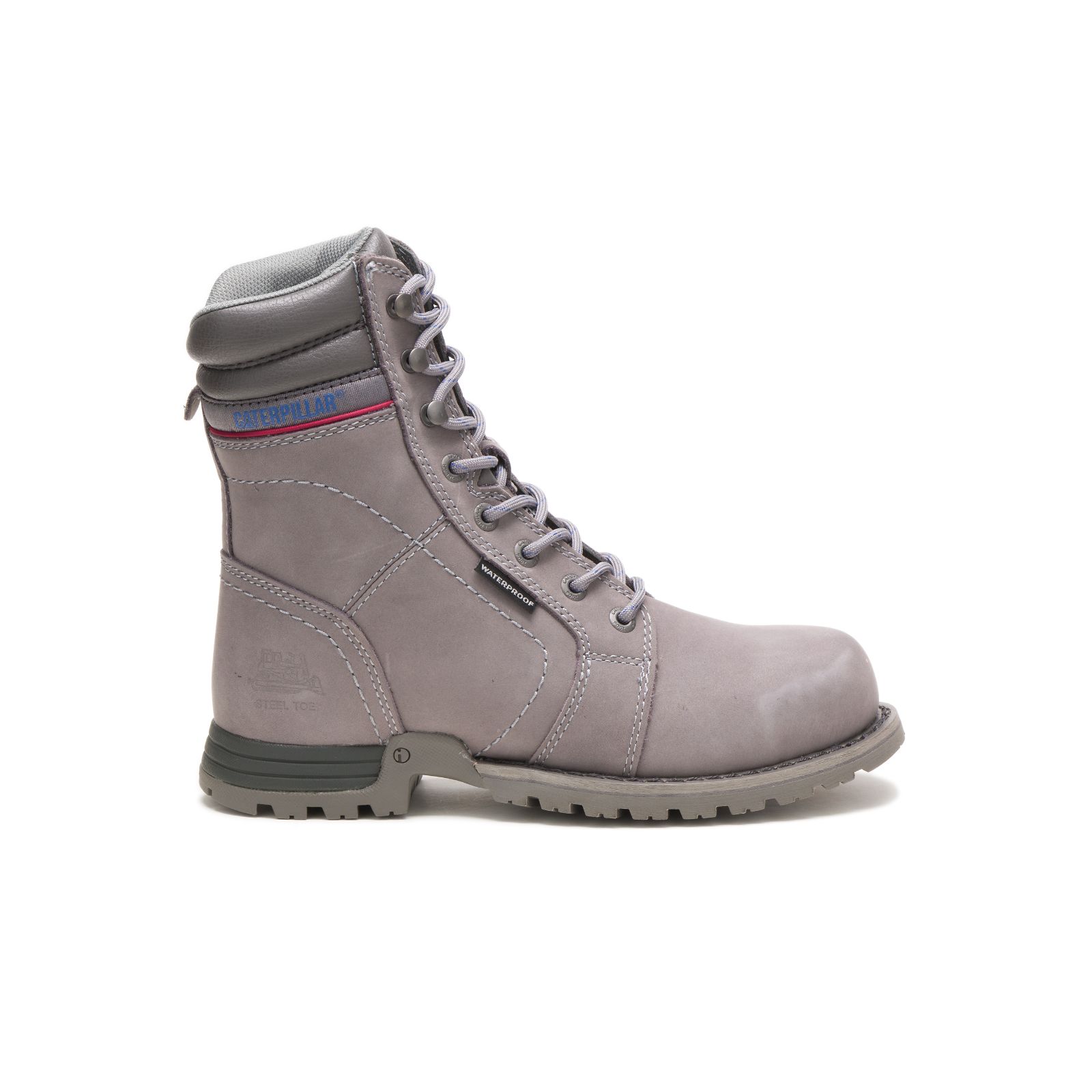 Grey Caterpillar Echo Waterproof Steel Toe Women's Work Boots | Cat-073418