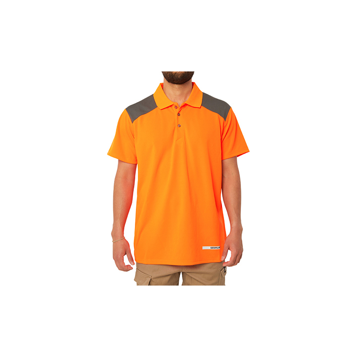 Orange Caterpillar Hi Vis Performance Men's T-Shirts | Cat-413250