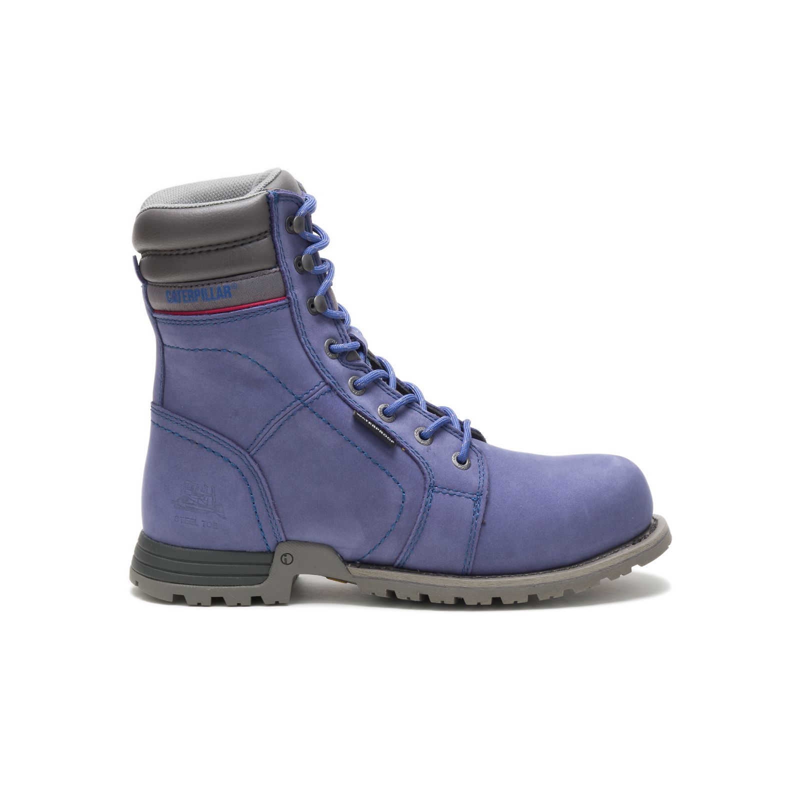 Purple Caterpillar Echo Waterproof Steel Toe Women's Work Boots | Cat-158934