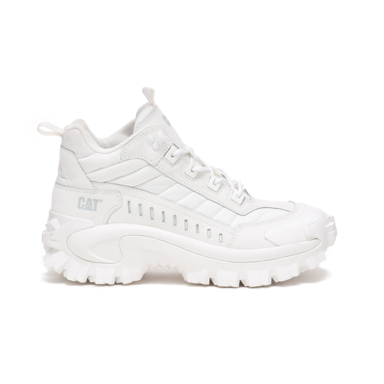 White Caterpillar Intruder Mid Women's Sneakers | Cat-064782