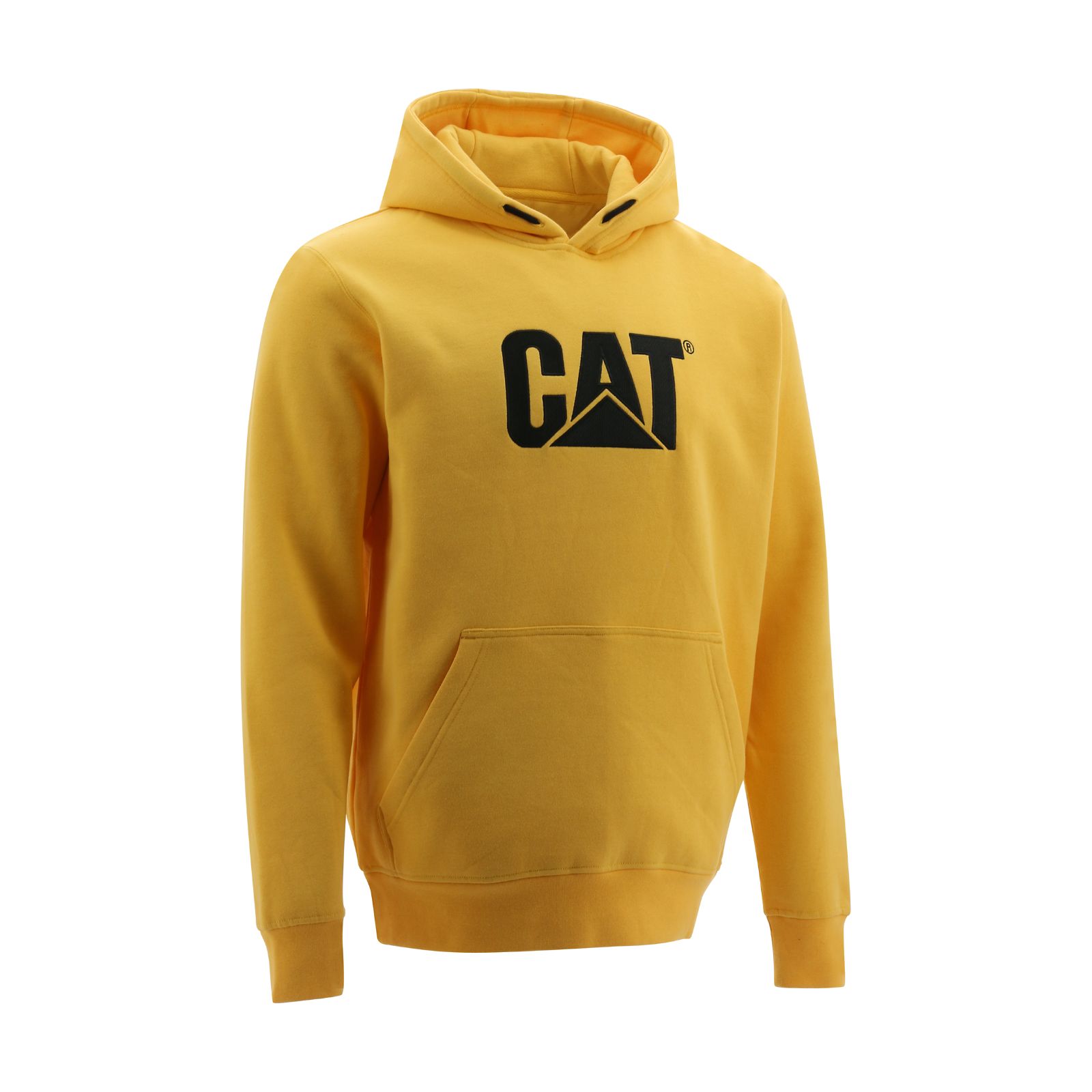 Yellow Caterpillar Trademark Hooded Men's Sweatshirts | Cat-480791