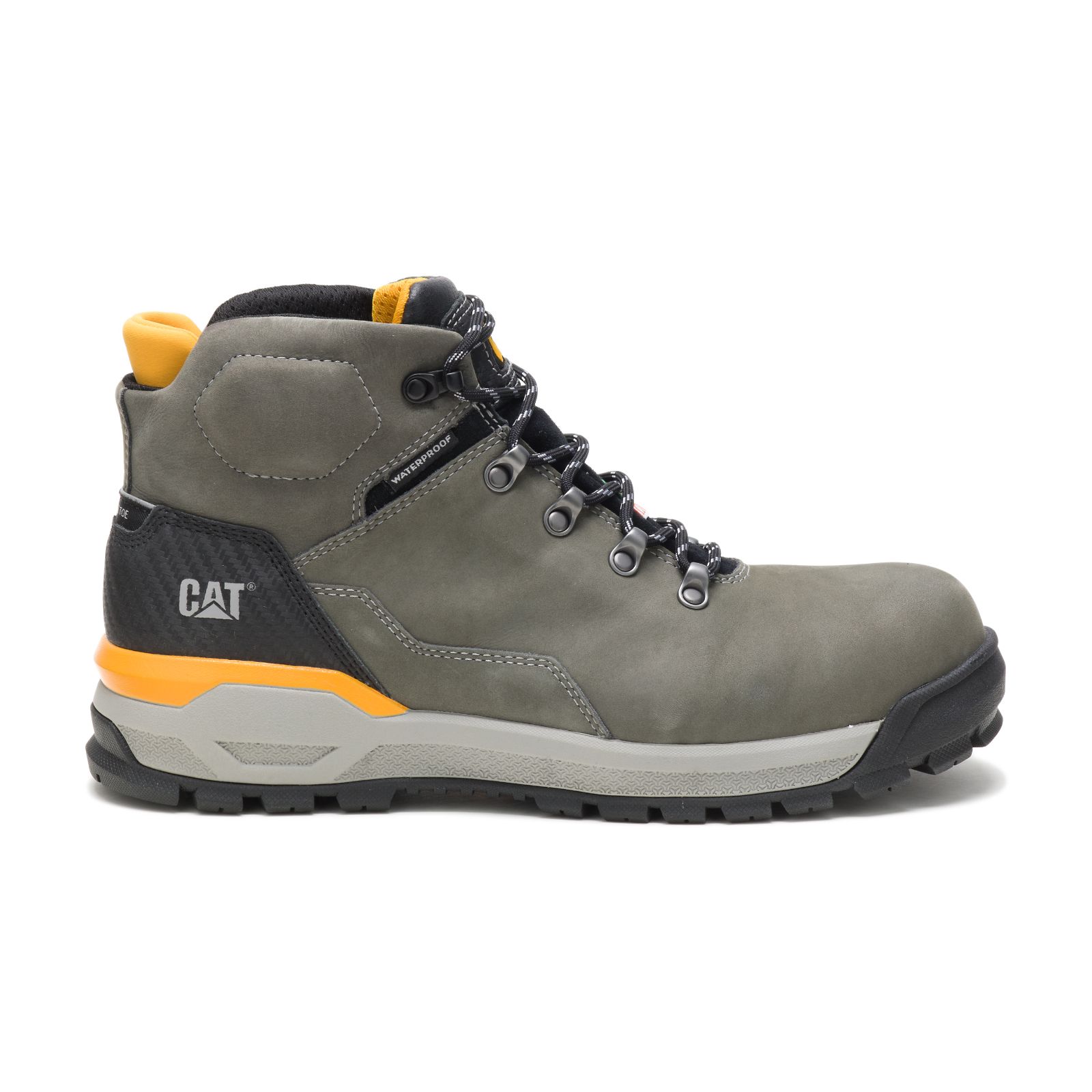 grey green Caterpillar Kinetic Ice+ Waterproof Thinsulate™ Composite Toe Csa Men's Work Boots | Cat-